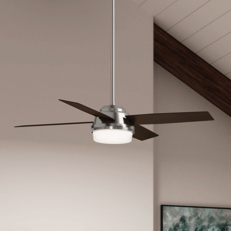 Hunter Fan 52" Dempsey 4 Blade LED Standard Ceiling Fan with Remote